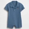 Baby Pique Polo Shorty One-Piece