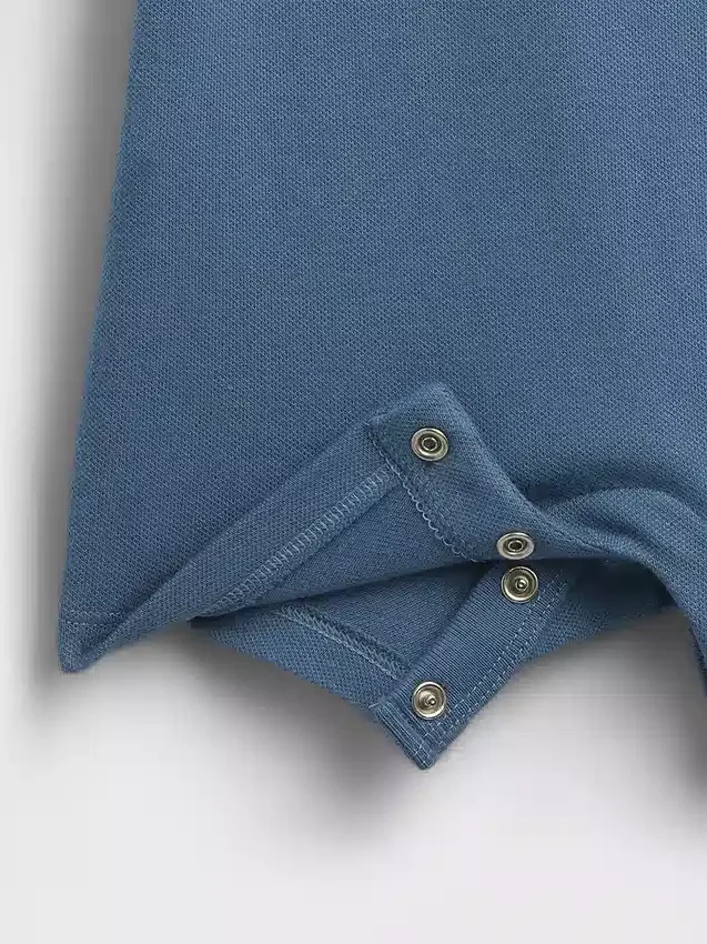 Baby Pique Polo Shorty One-Piece