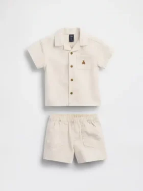 Baby Pocket Shirt Outfit Set