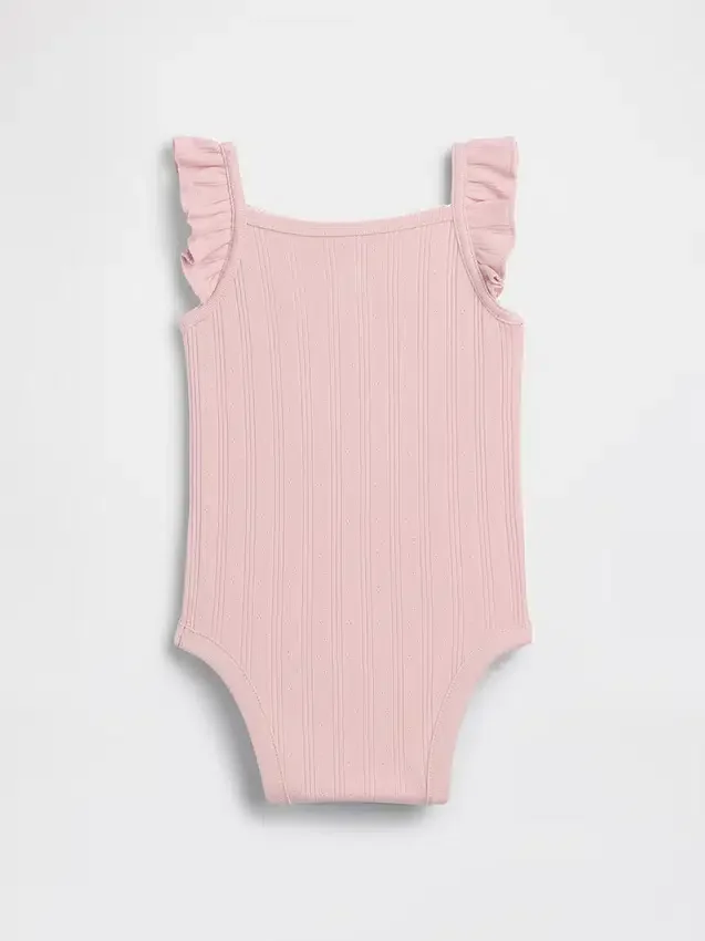 Baby Pointelle Rib Tank Bodysuit