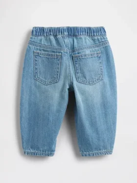 Baby Pull-On Barrel Jeans