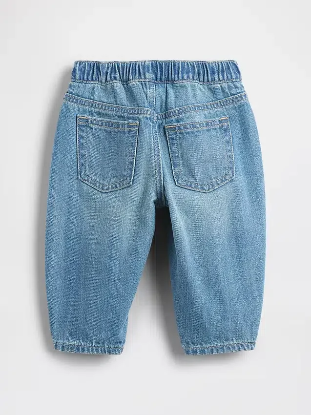 Baby Pull-On Barrel Jeans