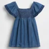Baby Smocked Denim Dress