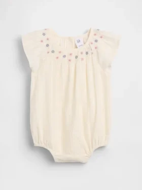 Baby Smocked Floral Bodysuit