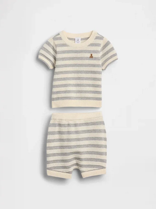 Baby Stripe Sweater Outfit Set