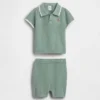 Baby Sweater Polo Outfit Set