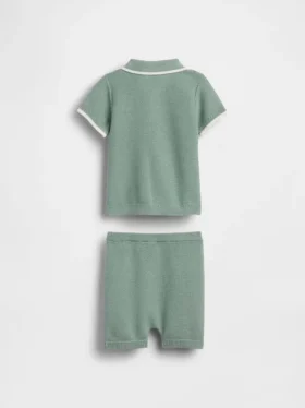 Baby Sweater Polo Outfit Set