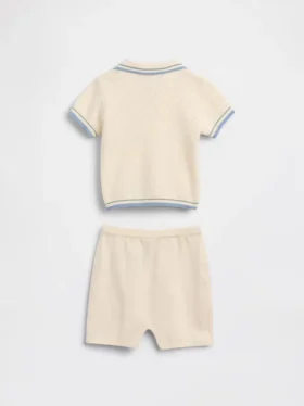 Baby Sweater Polo Outfit Set