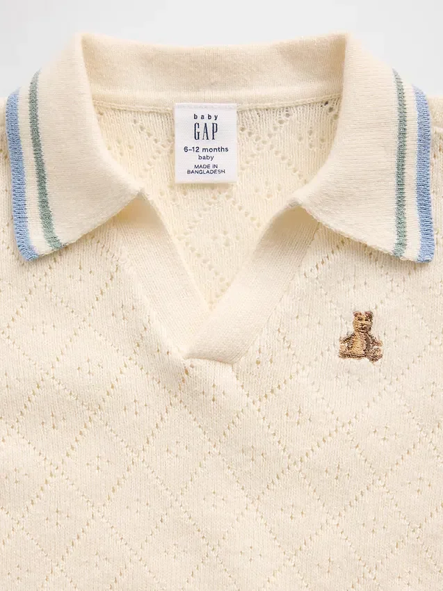 Baby Sweater Polo Outfit Set