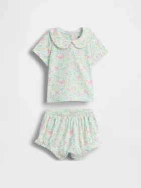 Baby Tinyrib Peter Pan Bodysuit Set