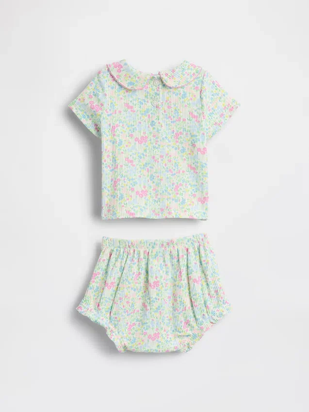 Baby Tinyrib Peter Pan Bodysuit Set