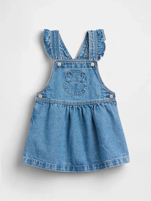 Baby & Toddler Bear Pocket Denim Skirtall