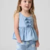 Baby & Toddler Bow Denim Tank Top