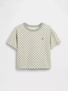Baby & Toddler Boxy Checkered T-Shirt