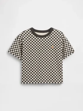 Baby & Toddler Boxy Checkered T-Shirt