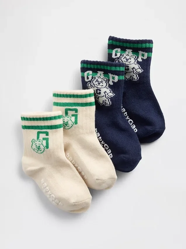 Baby & Toddler Brannan Bear Varsity Logo Crew Socks (2-Pack)