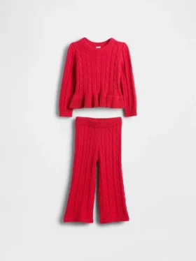 Baby & Toddler Cable-Knit Sweater Set