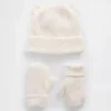 Baby & Toddler Cashsoft Bear Beanie & Mittens Set