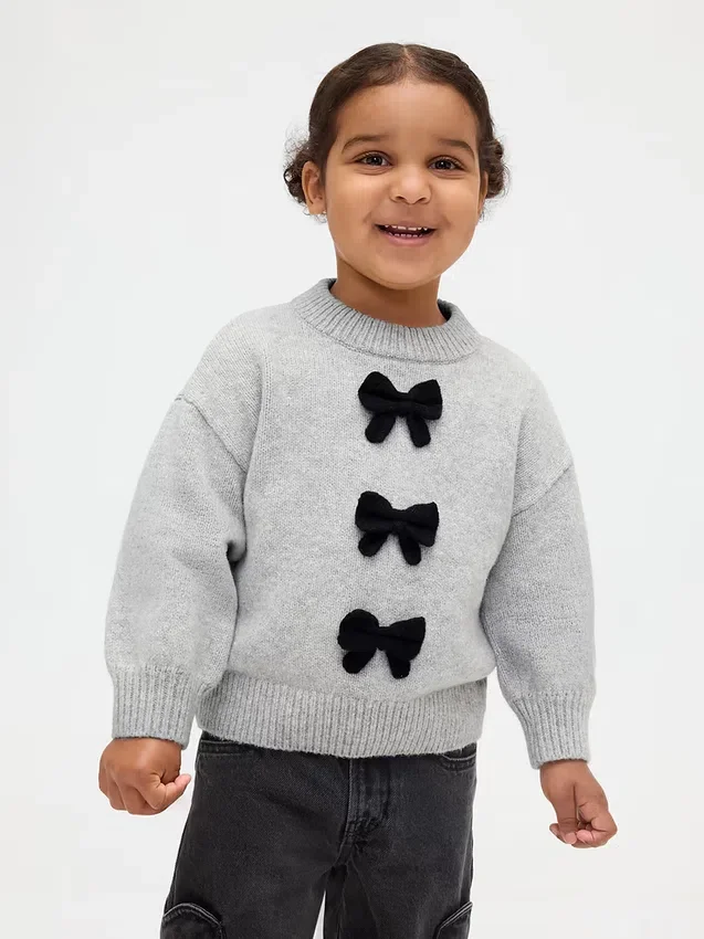 Baby & Toddler Cashsoft Bow Sweater