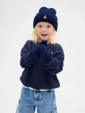 Baby & Toddler Cashsoft Cable-Knit Beanie & Mittens Set