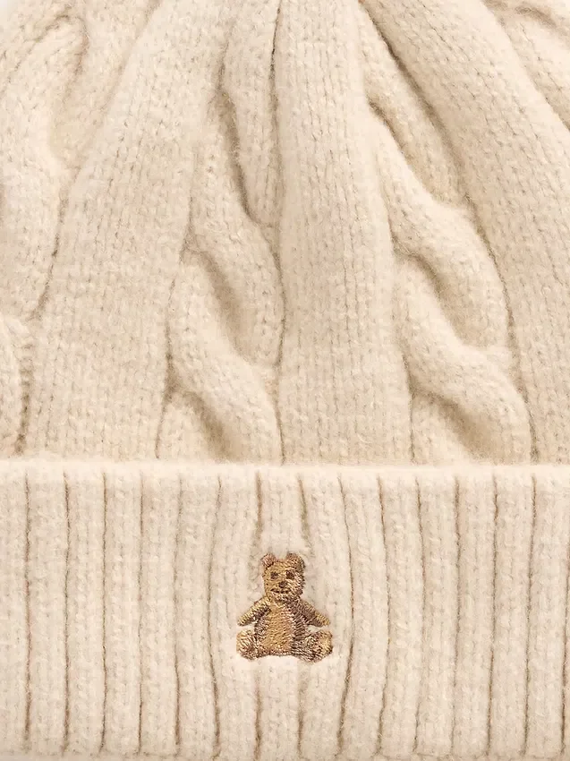 Baby & Toddler Cashsoft Cable-Knit Beanie & Mittens Set