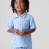 Baby & Toddler Cotton Gauze Print Polo Shirt