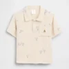 Baby & Toddler Cotton Gauze Print Polo Shirt
