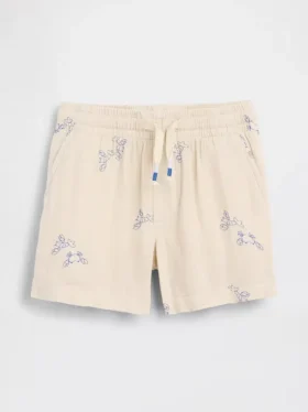 Baby & Toddler Cotton Gauze Print Pull-On Shorts