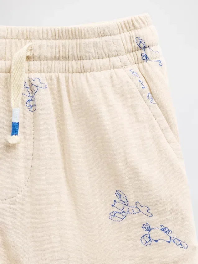 Baby & Toddler Cotton Gauze Print Pull-On Shorts
