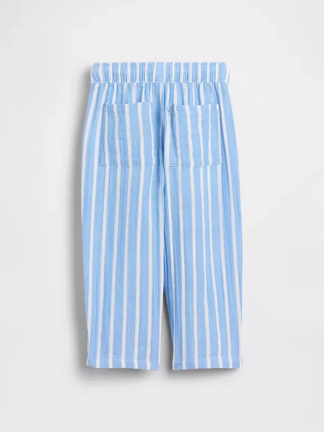Baby & Toddler Cotton Gauze Pull-On Barrel Pants