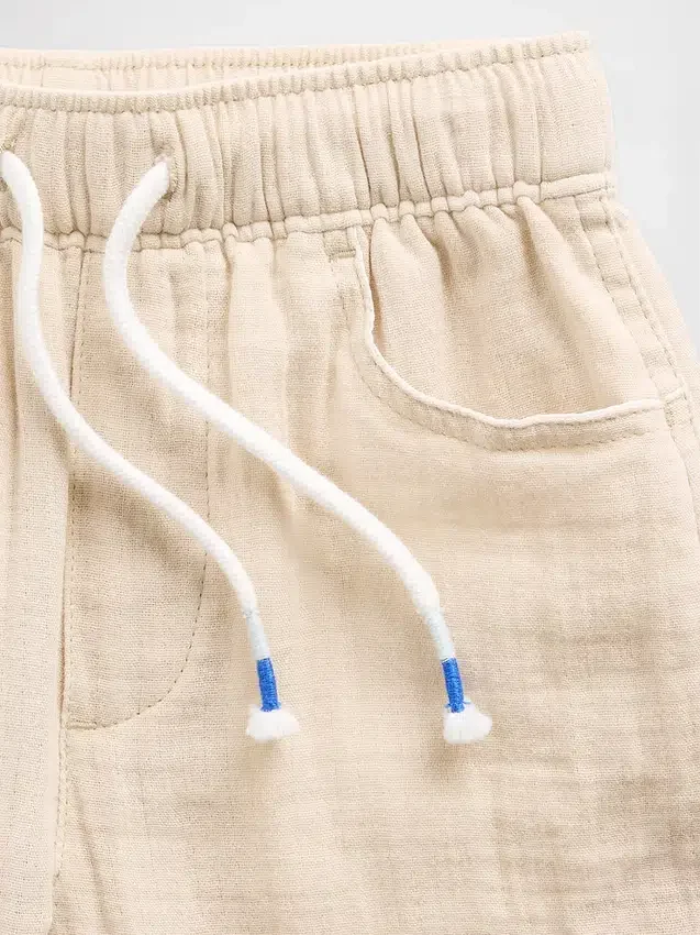 Baby & Toddler Cotton Gauze Pull-On Barrel Pants