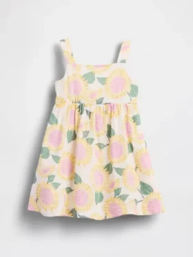 Baby & Toddler Cotton Gauze Sunflower Dress