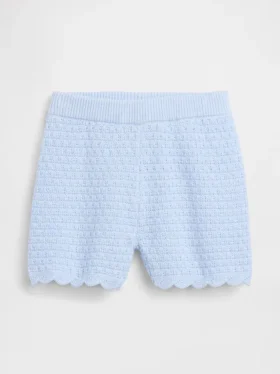 Baby & Toddler Crochet Scalloped Pull-On Shorts