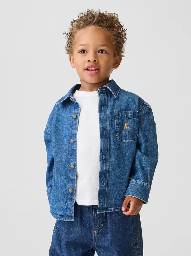 Baby & Toddler Denim Big Shirt