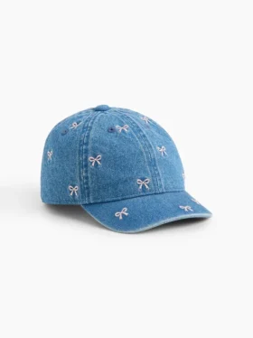 Baby & Toddler Denim Bow Baseball Hat