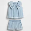Baby & Toddler Denim Bow Outfit Set