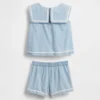 Baby & Toddler Denim Bow Outfit Set