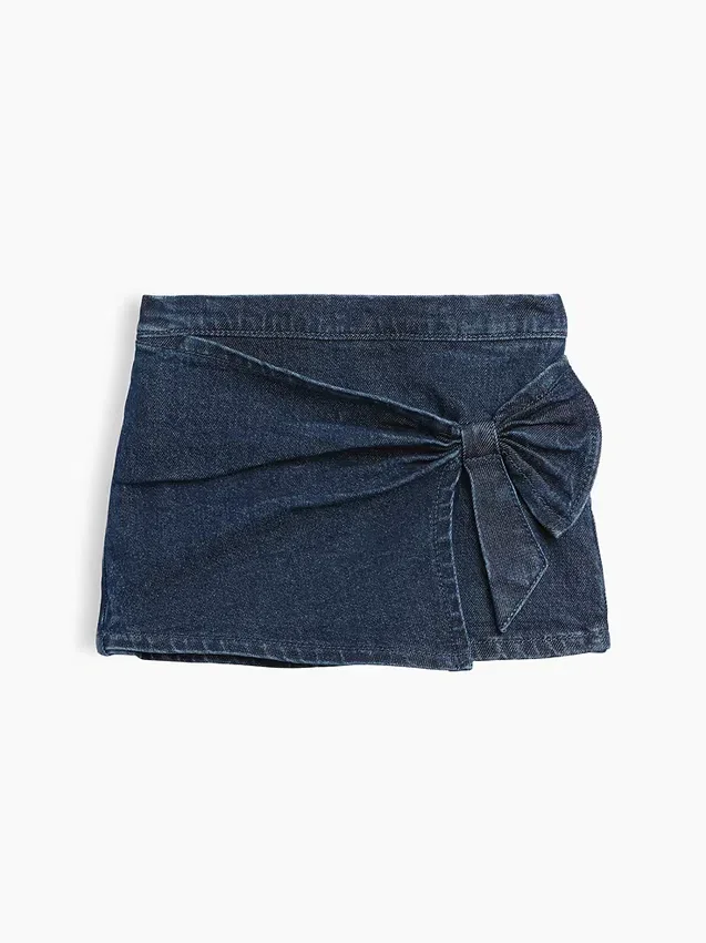 Baby & Toddler Denim Bow Skort