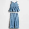 Baby & Toddler Denim Ruffle Outfit Set