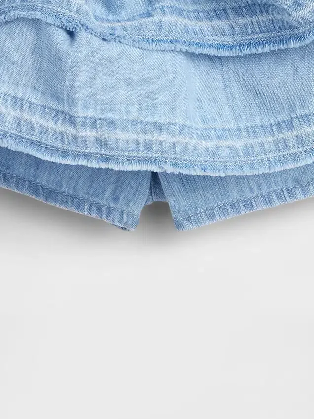 Baby & Toddler Denim Ruffle Skort