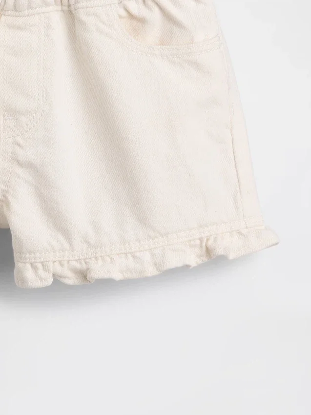 Baby & Toddler Denim Stride Pull-On Ruffle Shorts