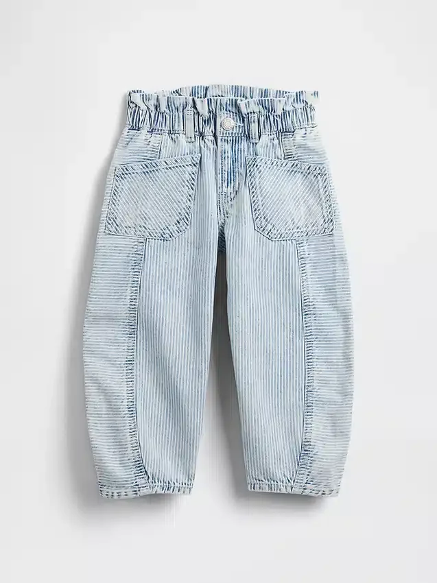 Baby & Toddler Denim Stripe Horseshoe Jeans