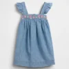 Baby & Toddler Embroidered Denim Dress