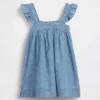 Baby & Toddler Embroidered Denim Dress