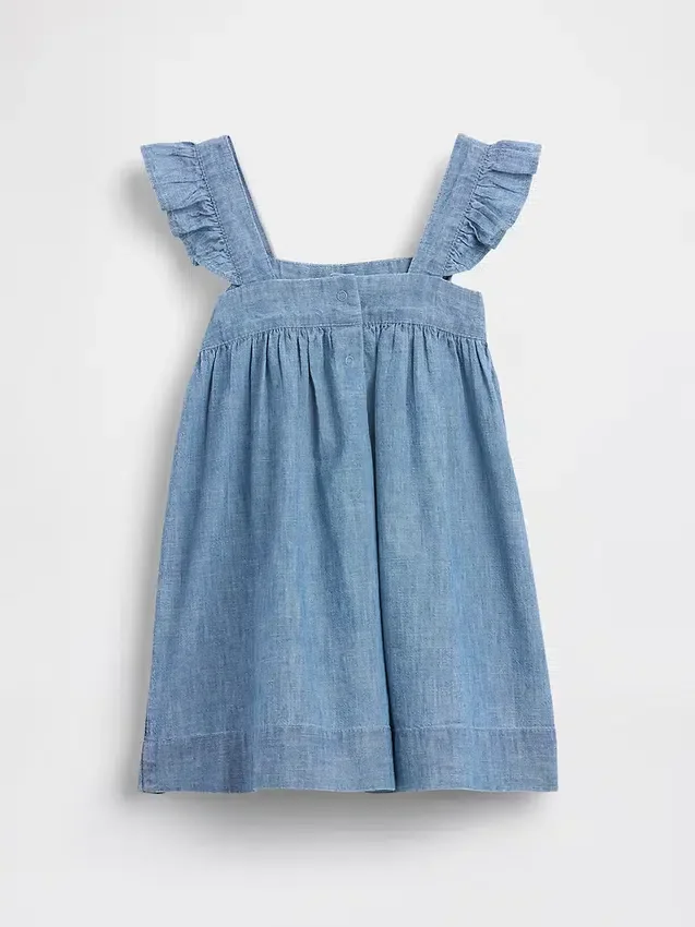 Baby & Toddler Embroidered Denim Dress