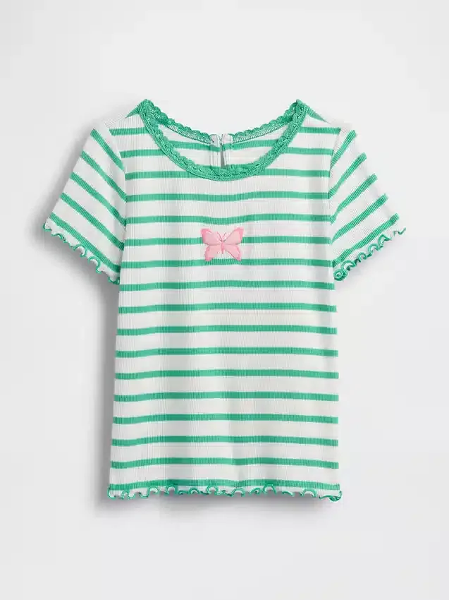 Baby & Toddler Embroidered Rib T-Shirt
