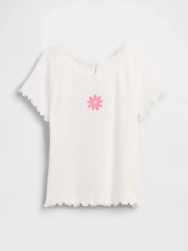 Baby & Toddler Embroidered Rib T-Shirt
