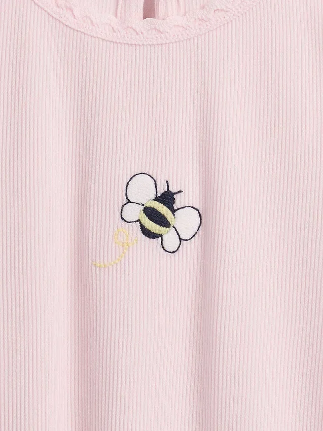 Baby & Toddler Embroidered Rib T-Shirt