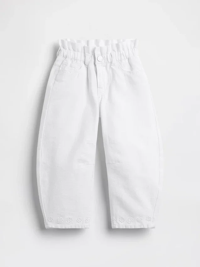 Baby & Toddler Eyelet-Hem Horseshoe Jeans
