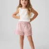 Baby & Toddler Eyelet Hem Pull-On Shorts